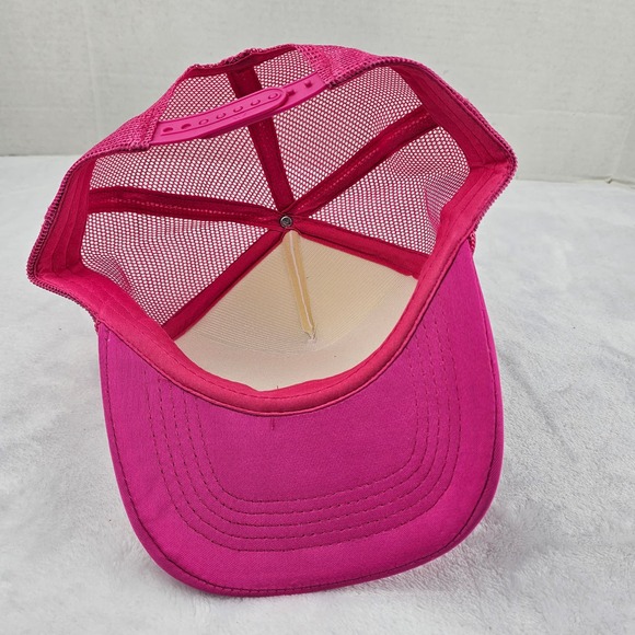 Nicki Minaj Fushia Two Toned Pink Mesh Trucker Snapback Hat - Picture 5 of 6